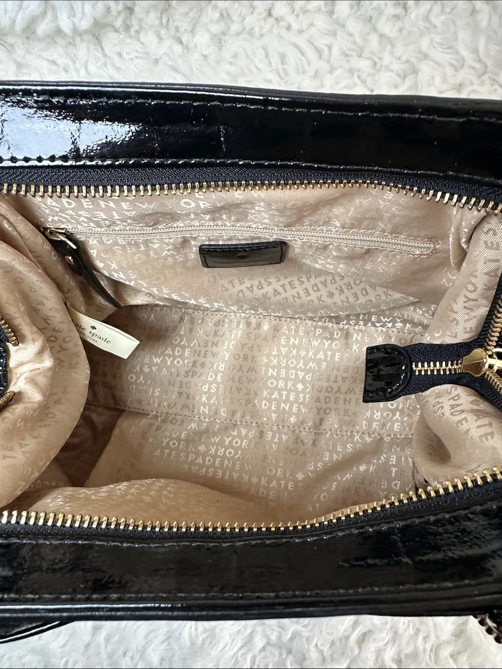 Like NEW Kate Spade RARE Novelty OOH LA LA Patent Shoulder Bag